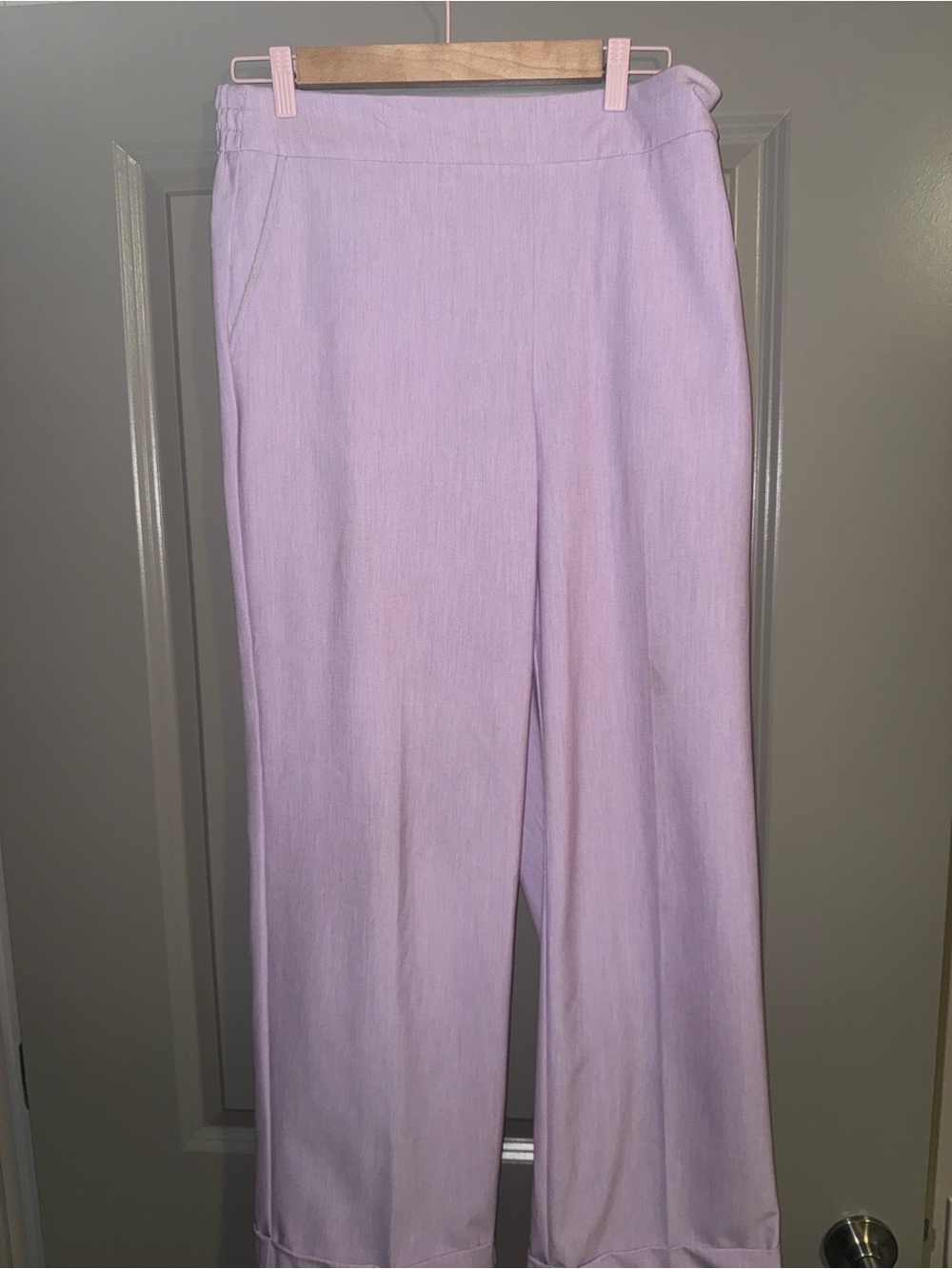 Rachel Zoe Women's Lavender Wide-Leg Skirt Pants